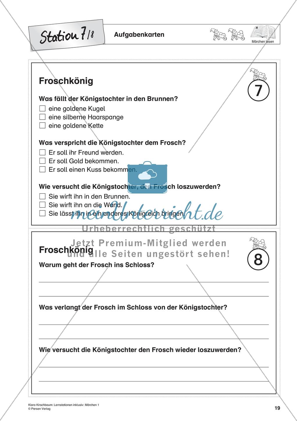 Lernstation inklusiv: Lesen von Märchen Preview 21