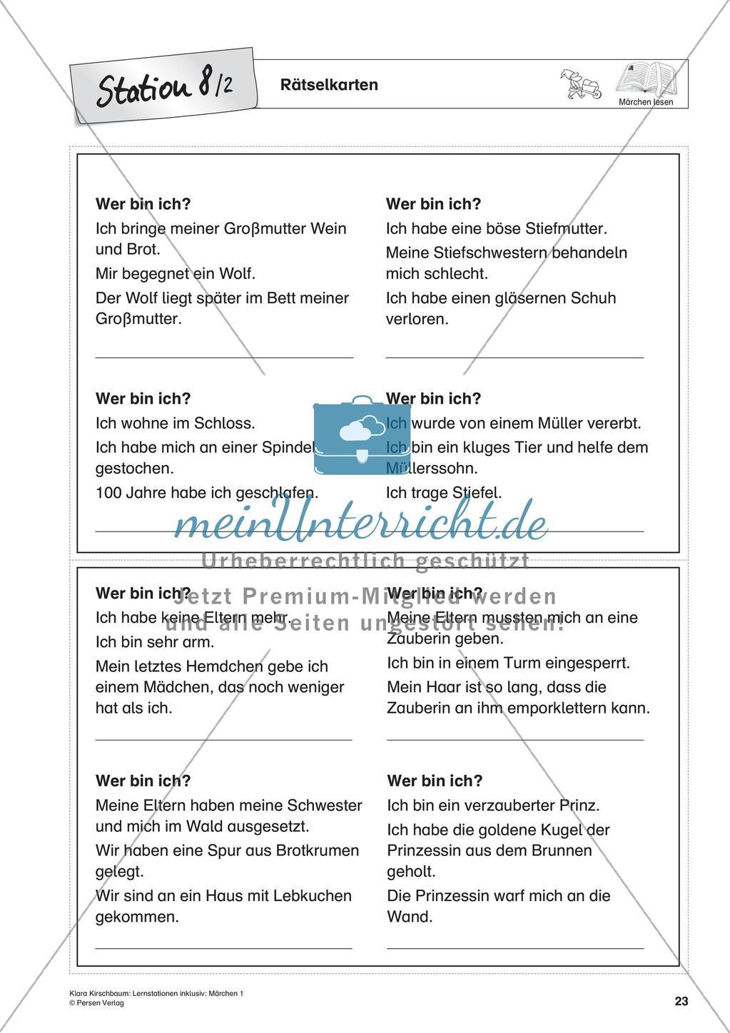Lernstation inklusiv: Lesen von Märchen Preview 25