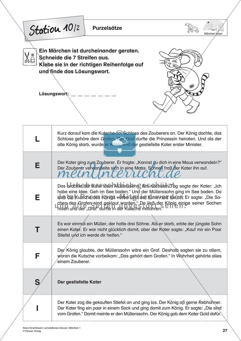 Lernstation inklusiv: Lesen von Märchen Preview 29