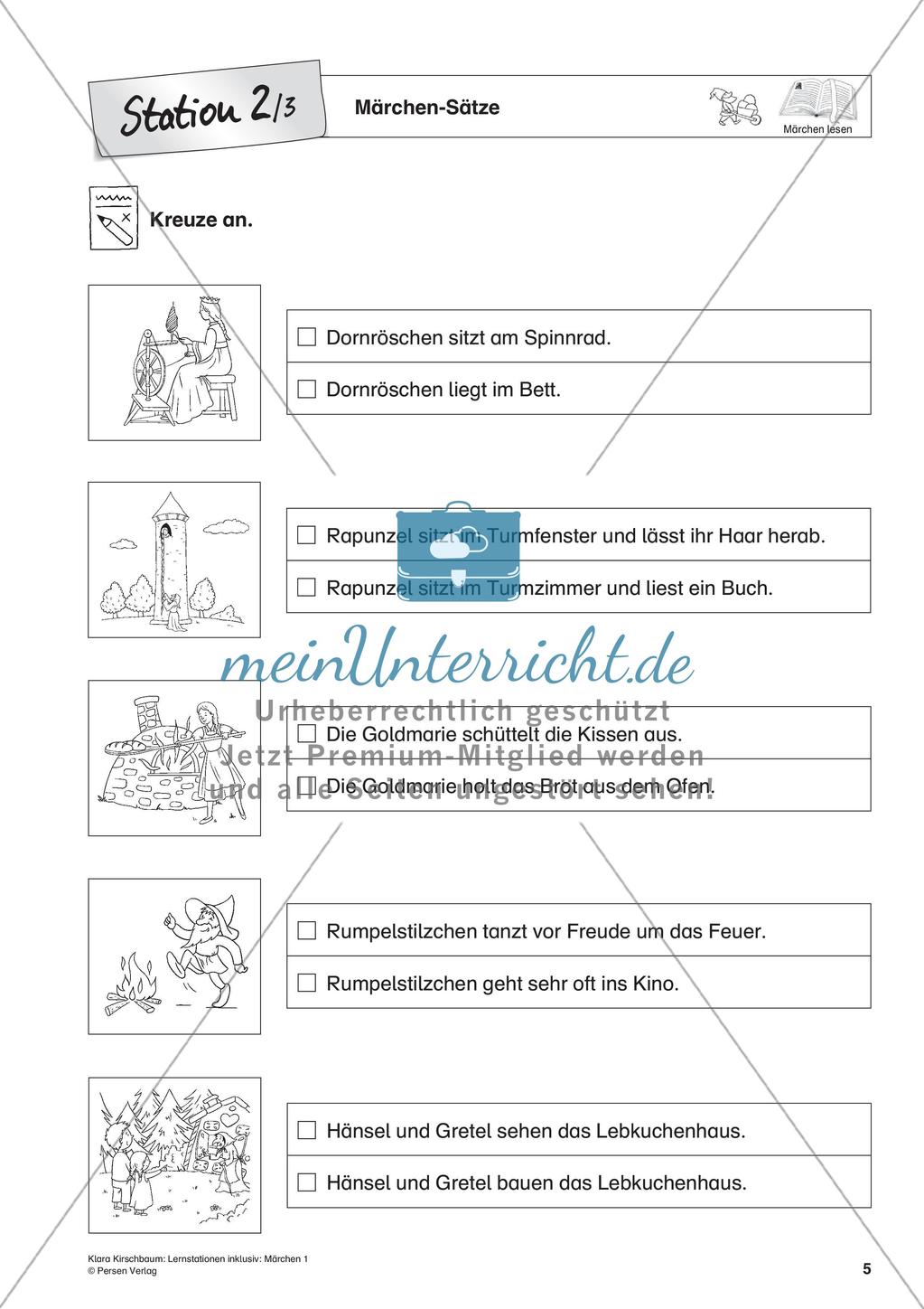 Lernstation inklusiv: Lesen von Märchen Preview 7