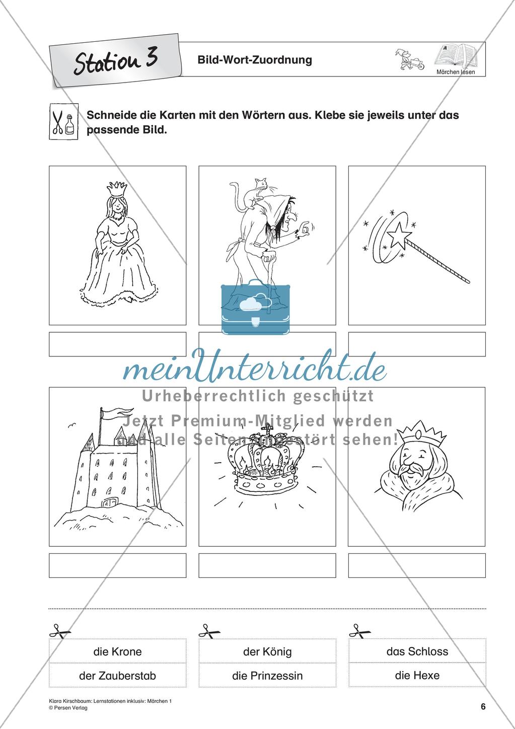 Lernstation inklusiv: Lesen von Märchen Preview 8