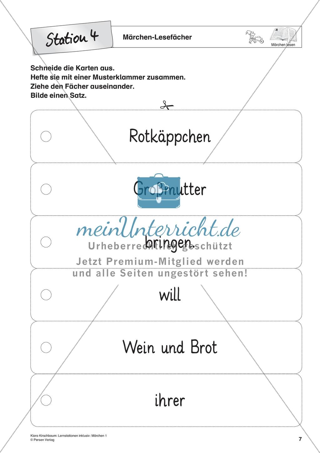 Lernstation inklusiv: Lesen von Märchen Preview 9