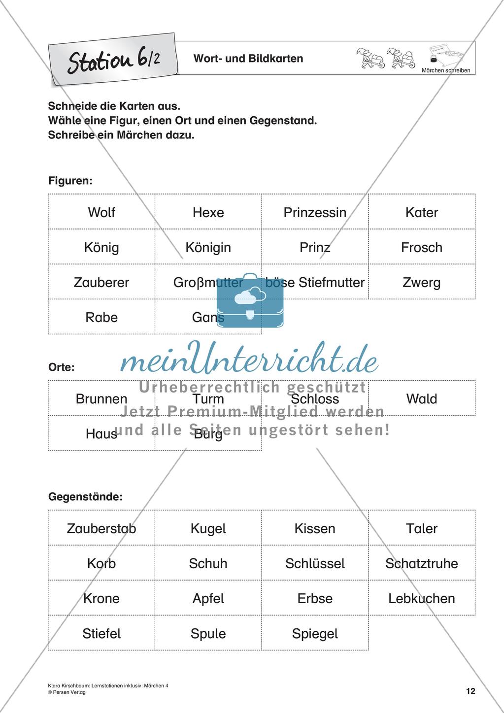 Lernstation inklusiv: Schreiben von Märchen Preview 14