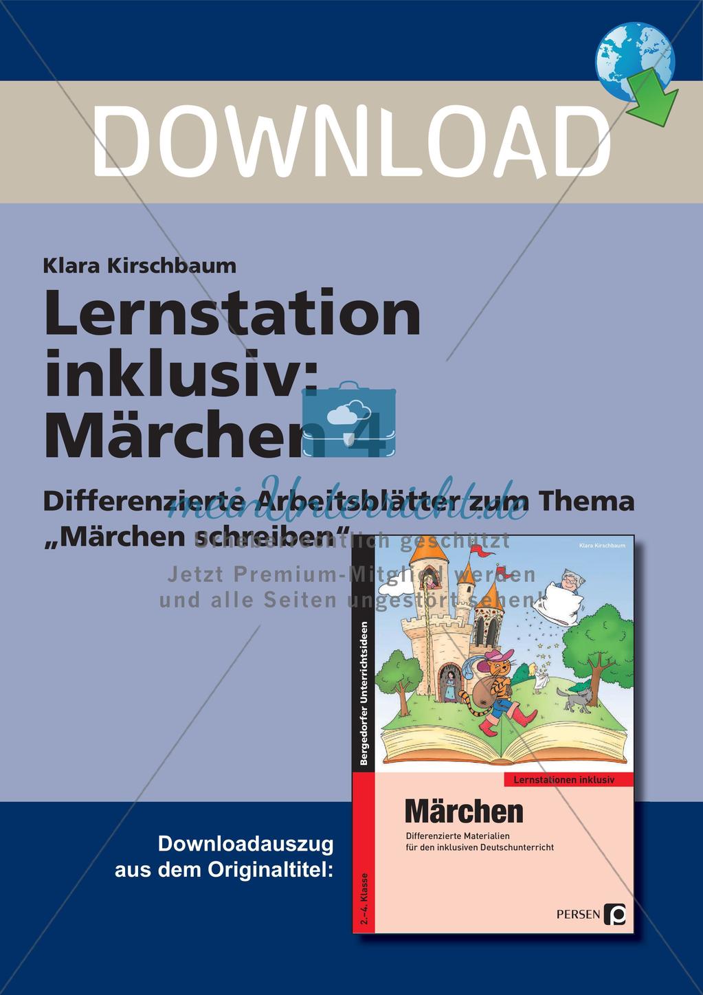 Lernstation inklusiv: Schreiben von Märchen Preview 1
