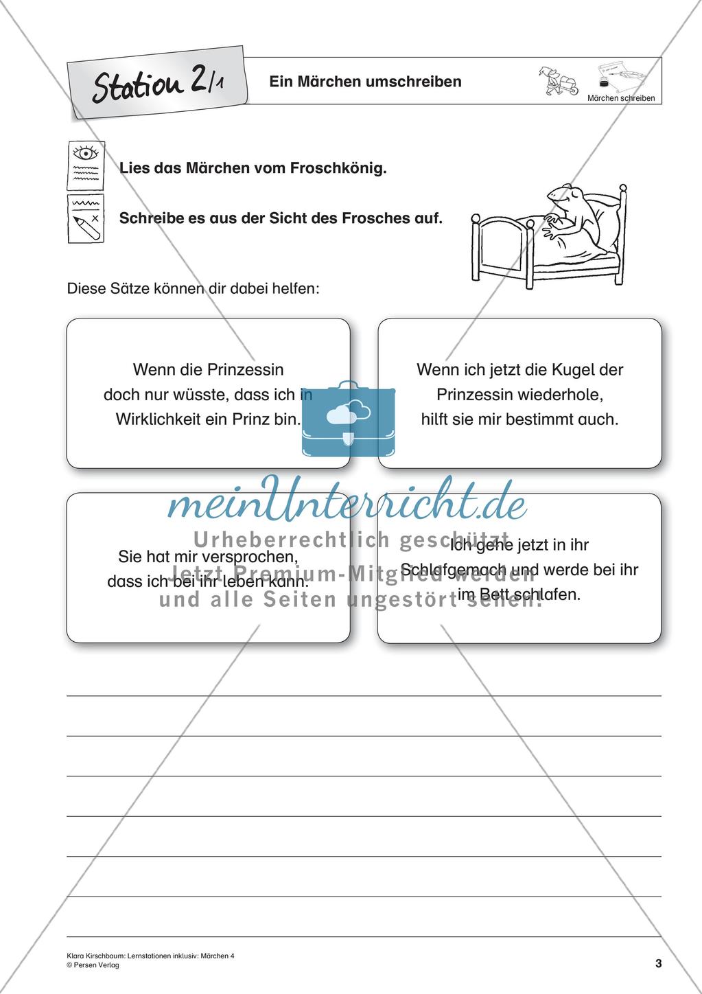 Lernstation inklusiv: Schreiben von Märchen Preview 5
