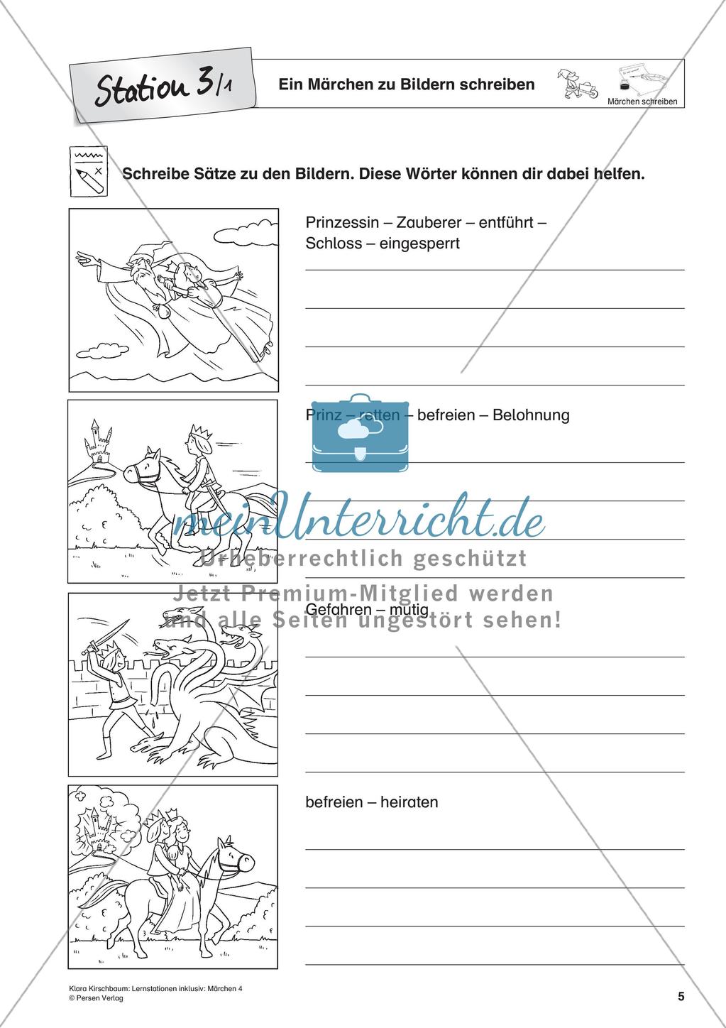 Lernstation inklusiv: Schreiben von Märchen Preview 7