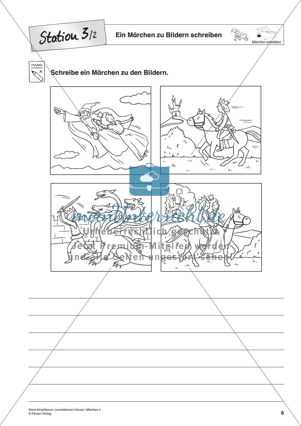 Lernstation inklusiv: Schreiben von Märchen Preview 8