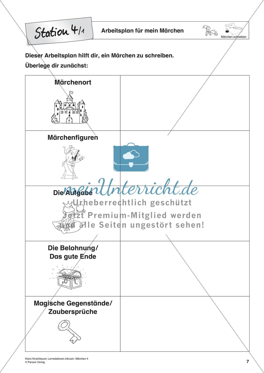 Lernstation inklusiv: Schreiben von Märchen Preview 9