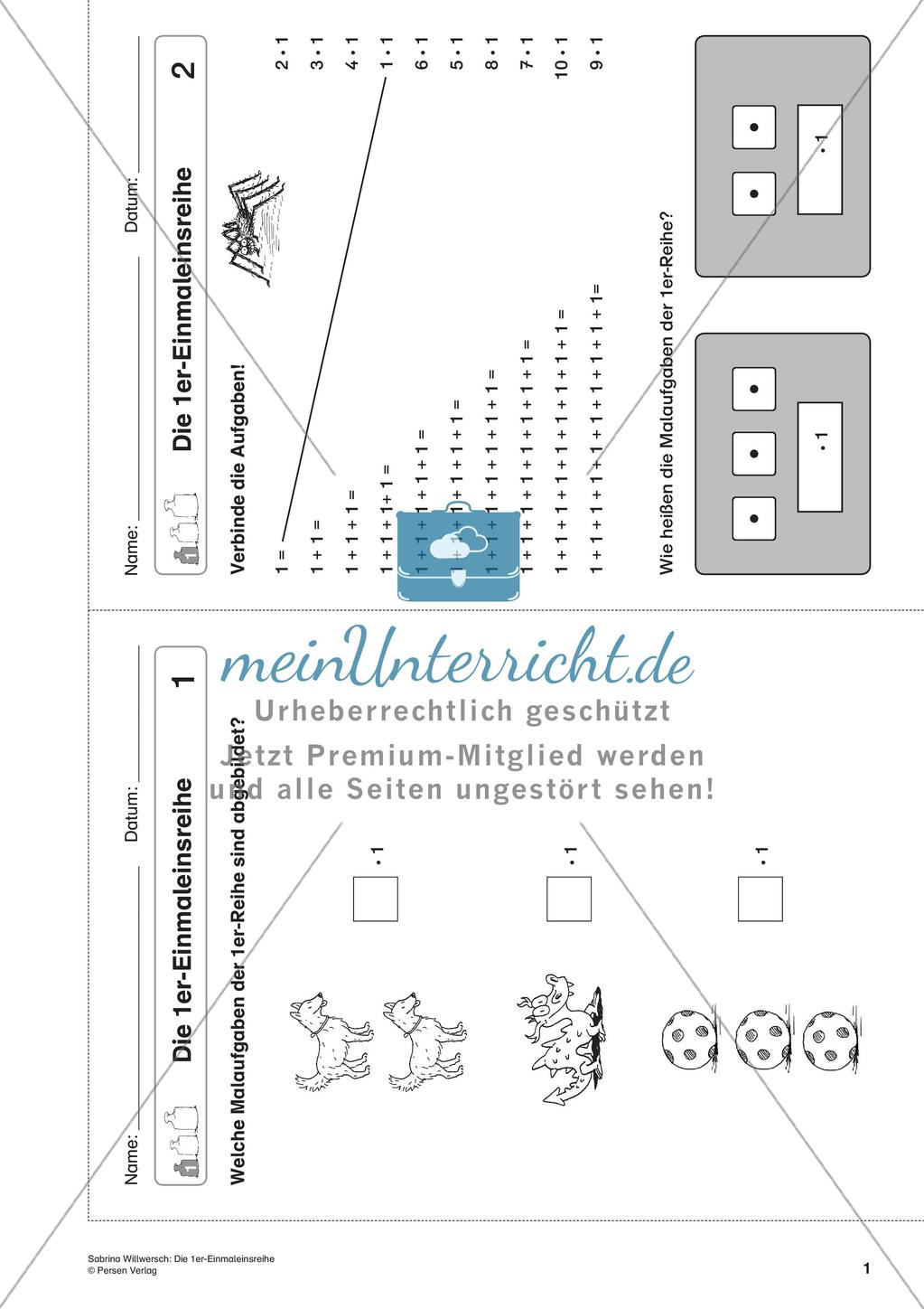 Die 1er-Einmaleinsreihe Preview 3