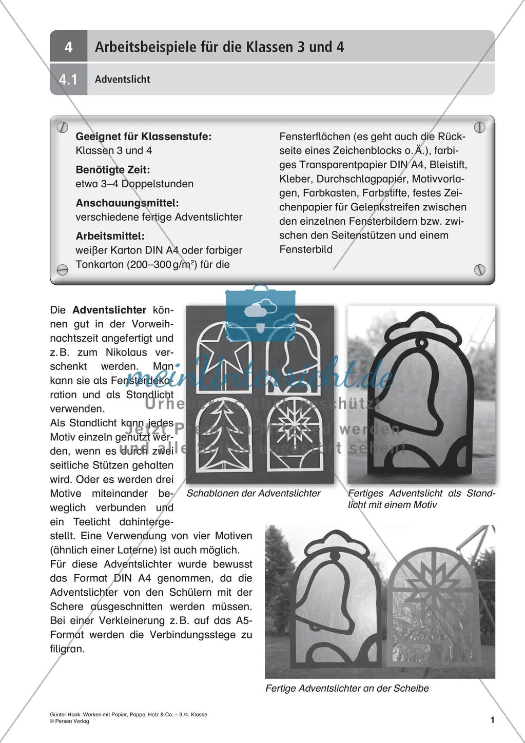 Werken mit Papier, Pappe und Holz Preview 3
