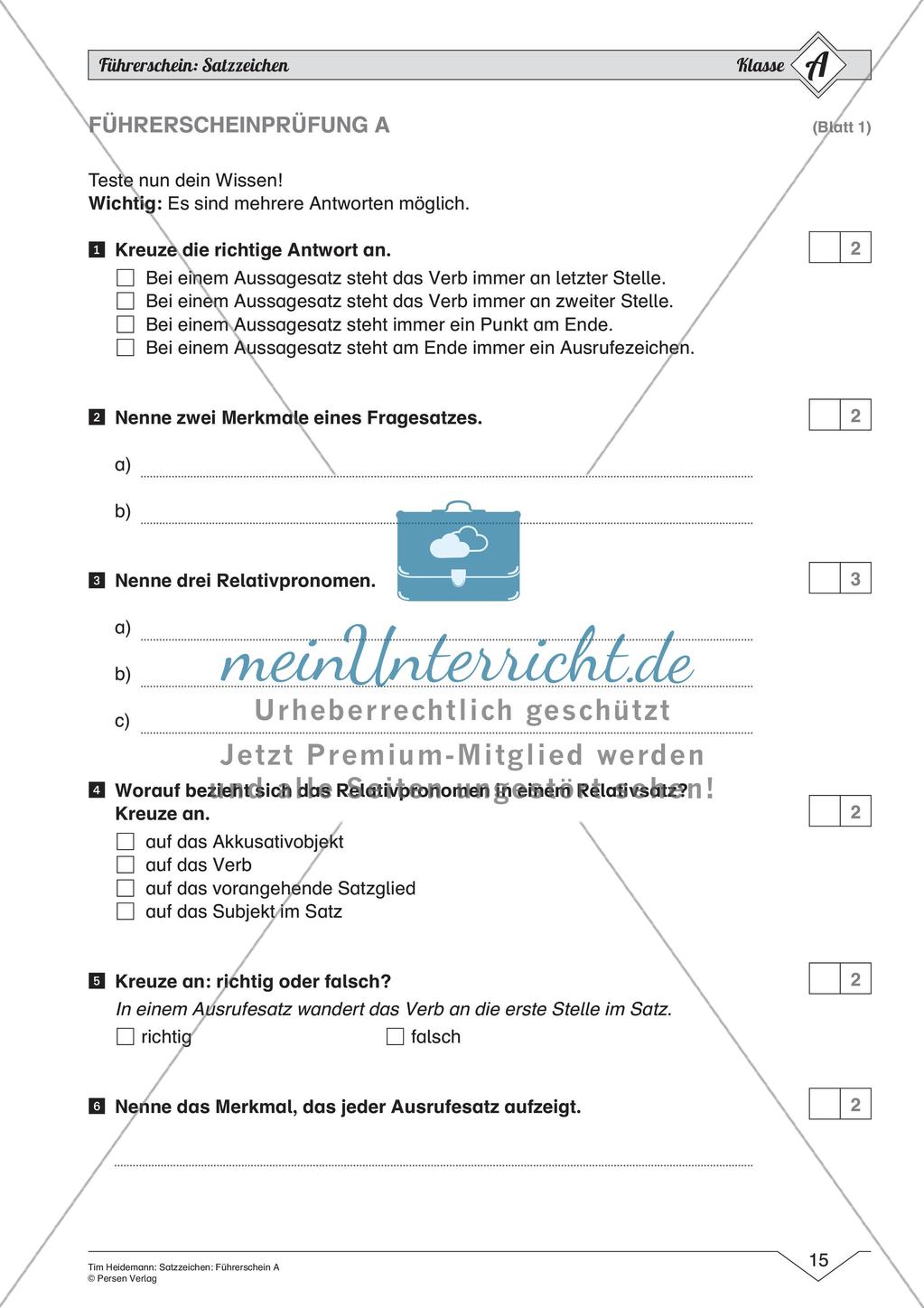 Satzzeichen: Führerschein auf leichtem Niveau Preview 17