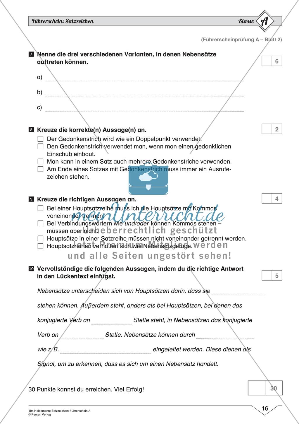 Satzzeichen: Führerschein auf leichtem Niveau Preview 18