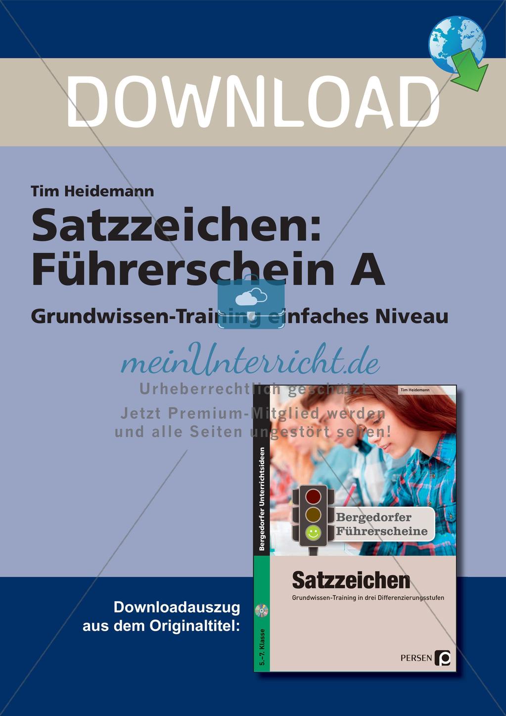 Satzzeichen: Führerschein auf leichtem Niveau Preview 1