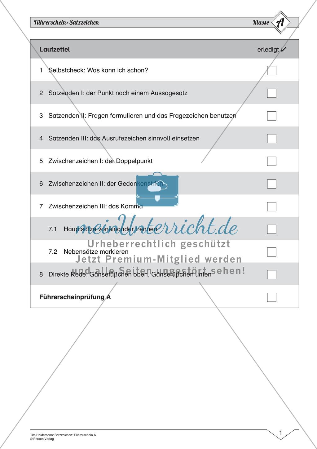 Satzzeichen: Führerschein auf leichtem Niveau Preview 3
