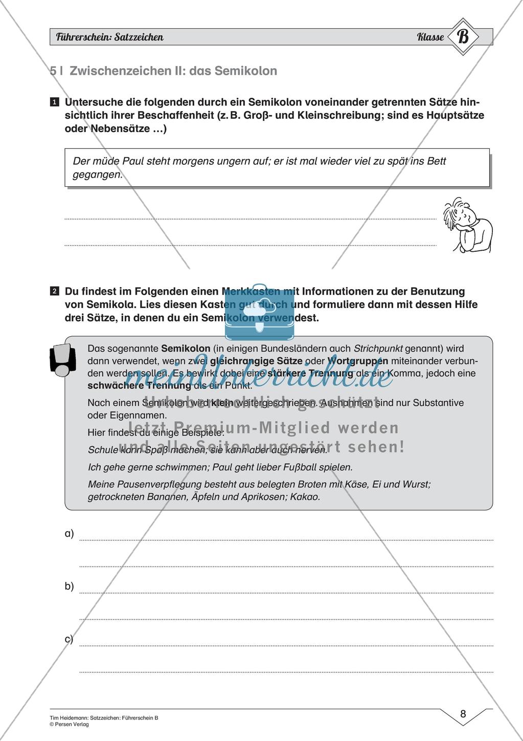 Satzzeichen: Führerschein auf mittlerem Niveau Preview 10