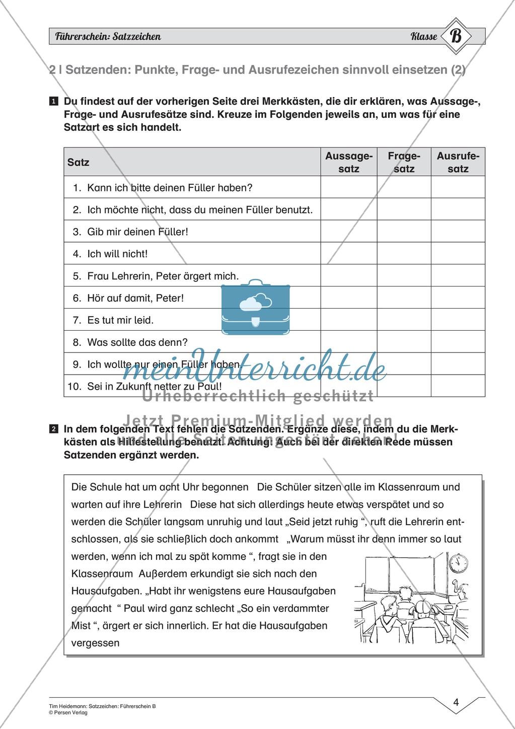 Satzzeichen: Führerschein auf mittlerem Niveau Preview 6