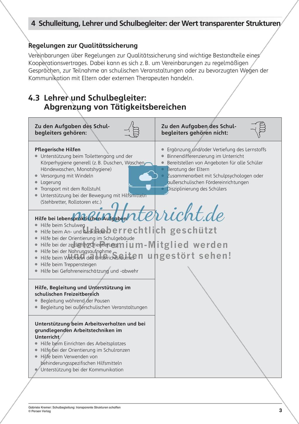 Schulbegleitung: transparente Strukturen schaffen Preview 5