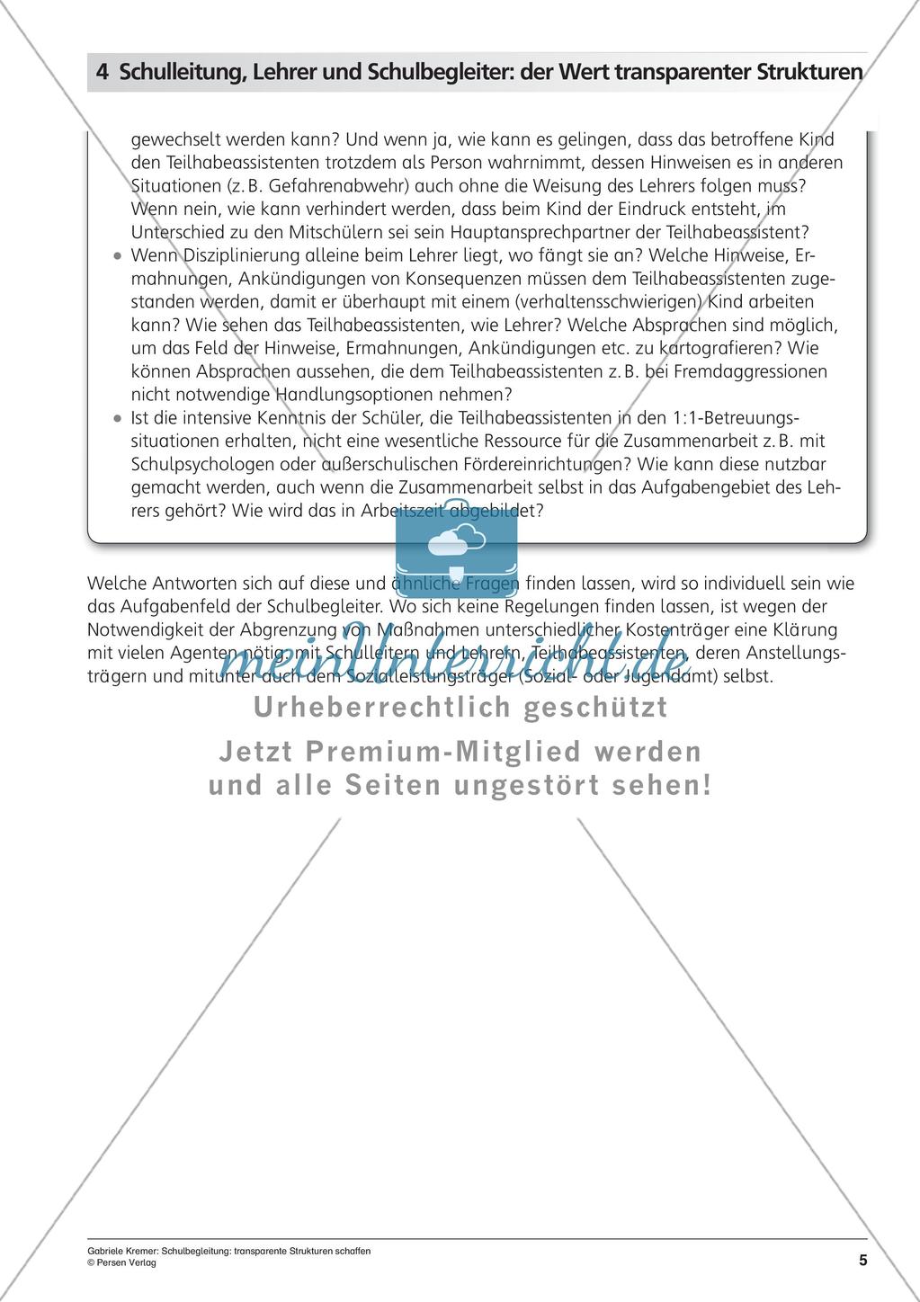 Schulbegleitung: transparente Strukturen schaffen Preview 7