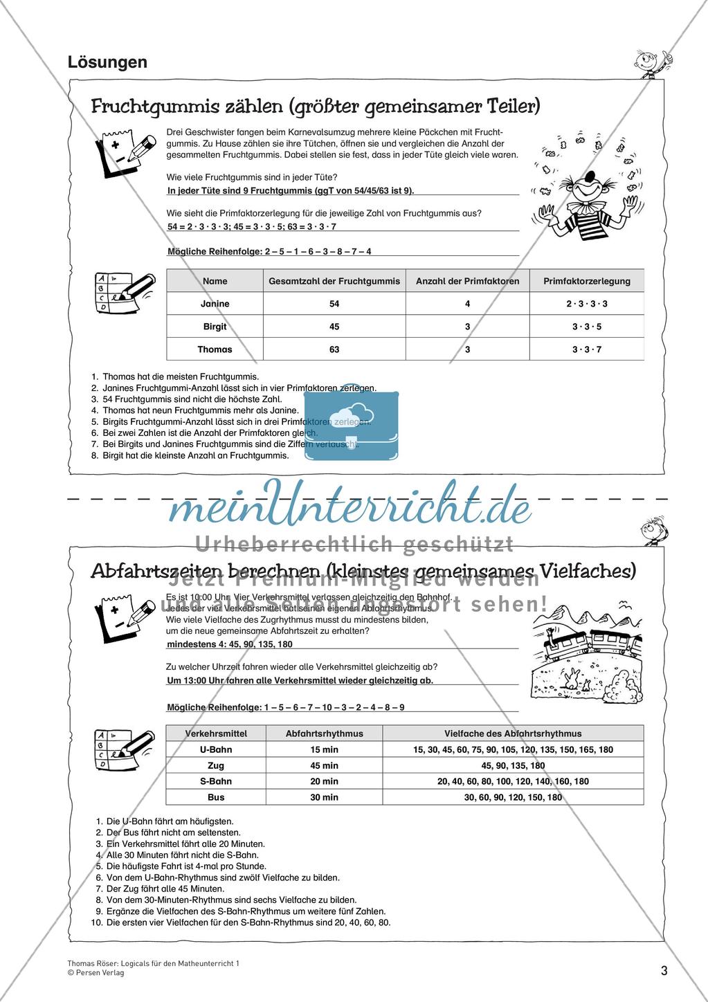 Logicals für den Mathematikunterricht: Zahlen und ihre Darstellungen Preview 5