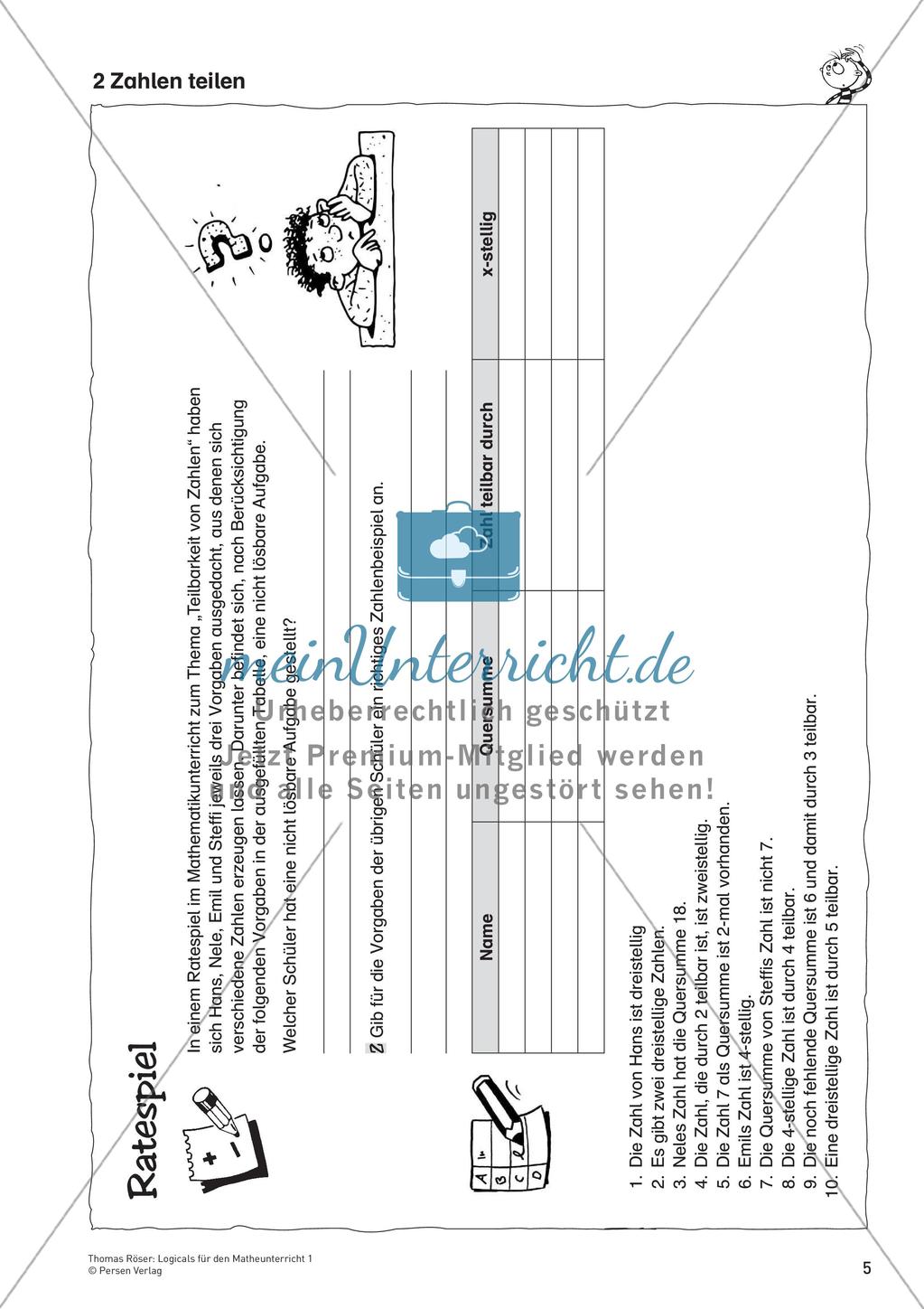 Logicals für den Mathematikunterricht: Zahlen und ihre Darstellungen Preview 7