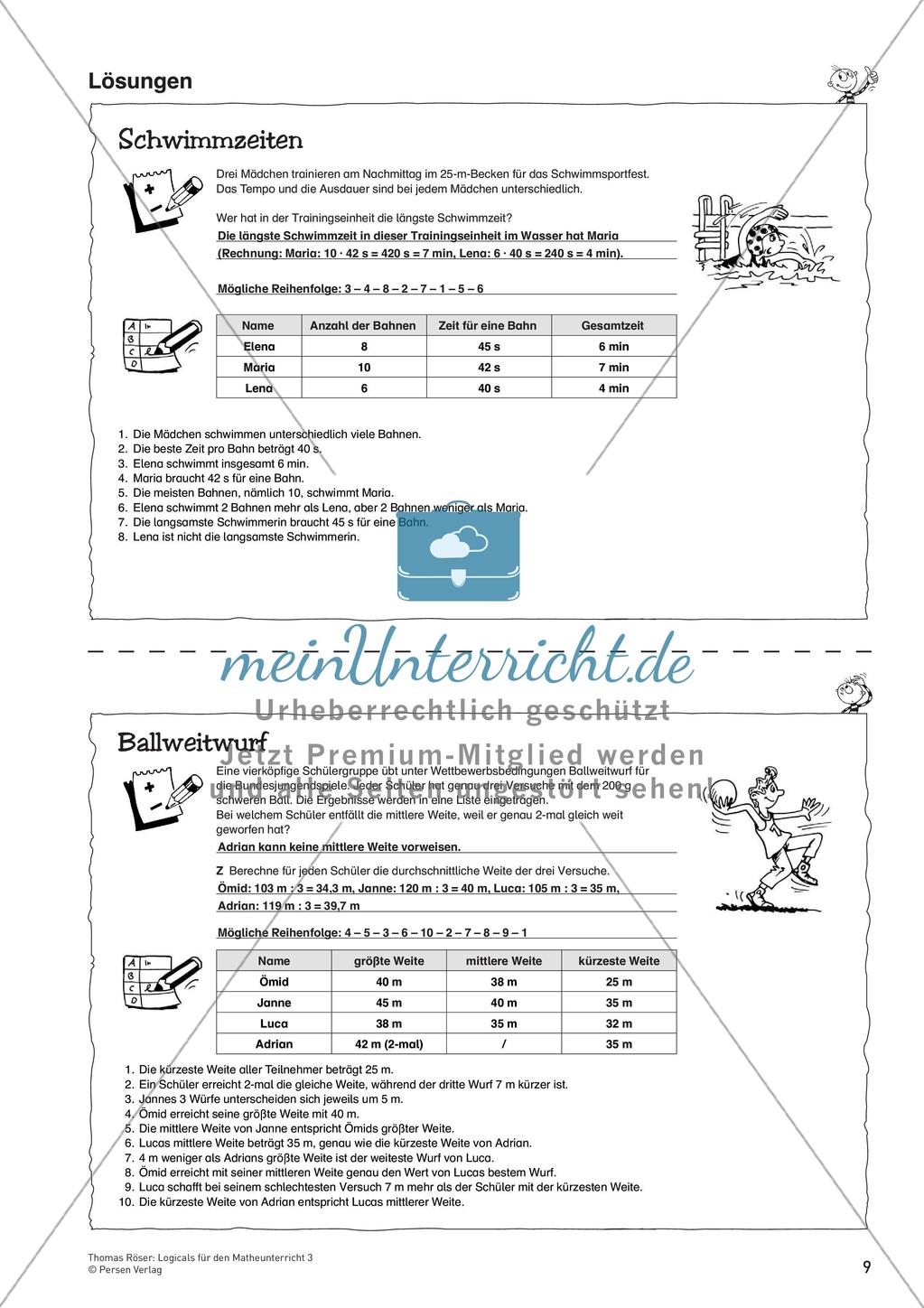 Logicals für den Mathematikunterricht: Rechenoperationen der Grundrechenarten Preview 11