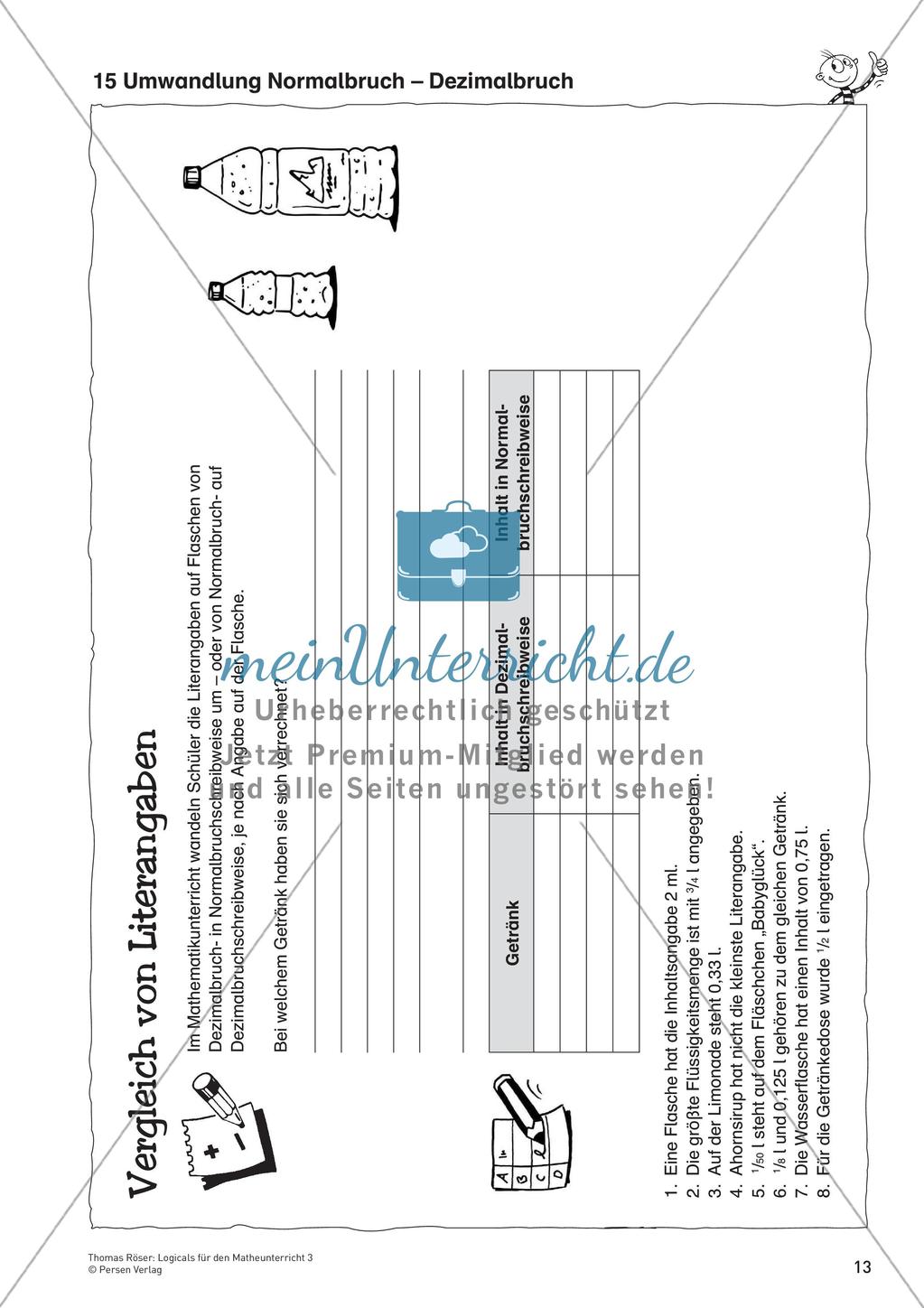 Logicals für den Mathematikunterricht: Rechenoperationen der Grundrechenarten Preview 15