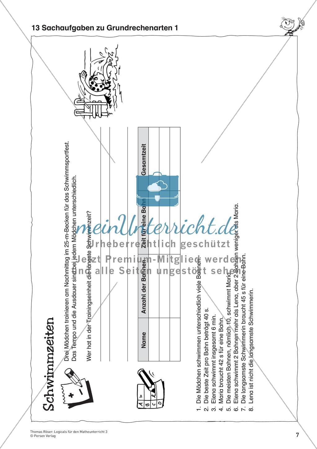 Logicals für den Mathematikunterricht: Rechenoperationen der Grundrechenarten Preview 9