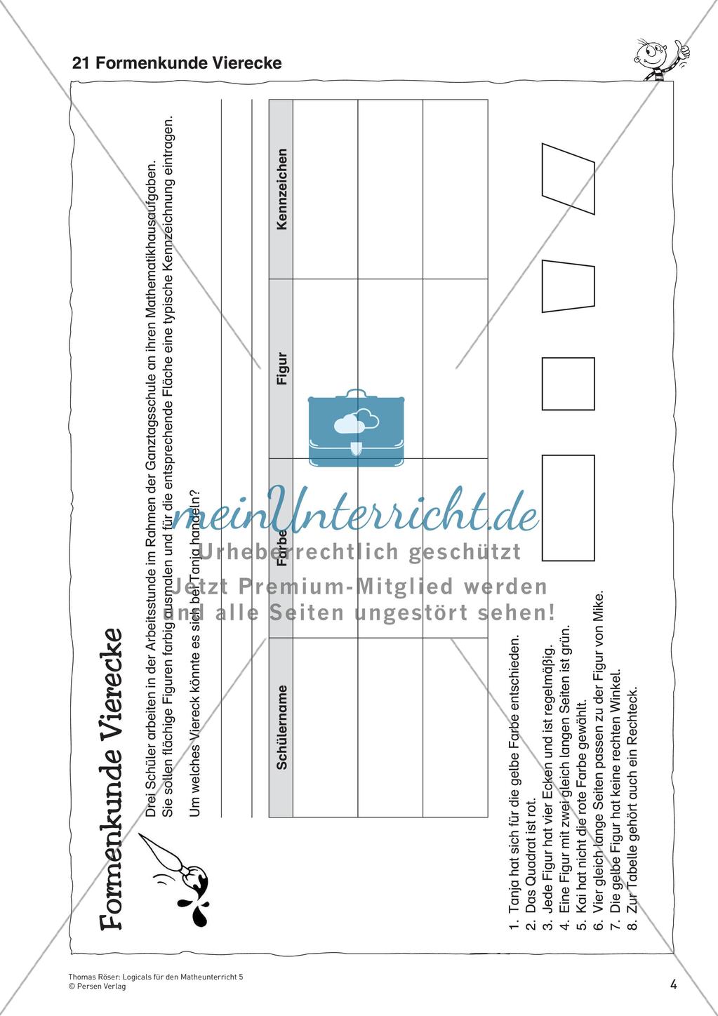 Logicals für den Mathematikunterricht: Geometrie Preview 6