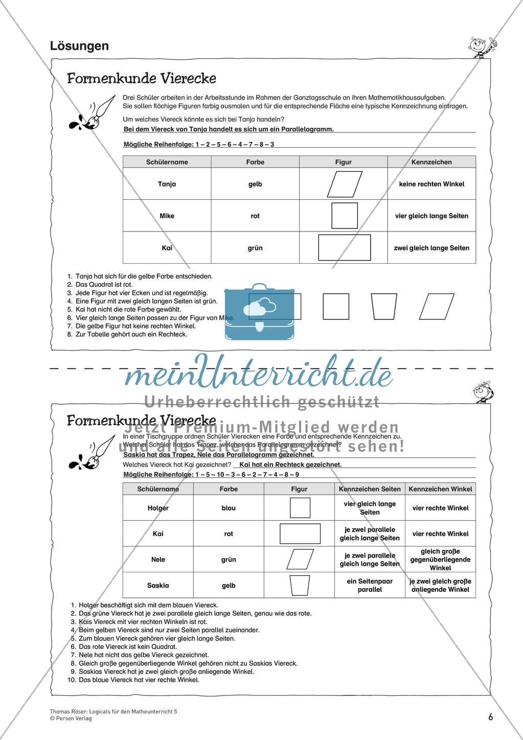 Logicals für den Mathematikunterricht: Geometrie Preview 8