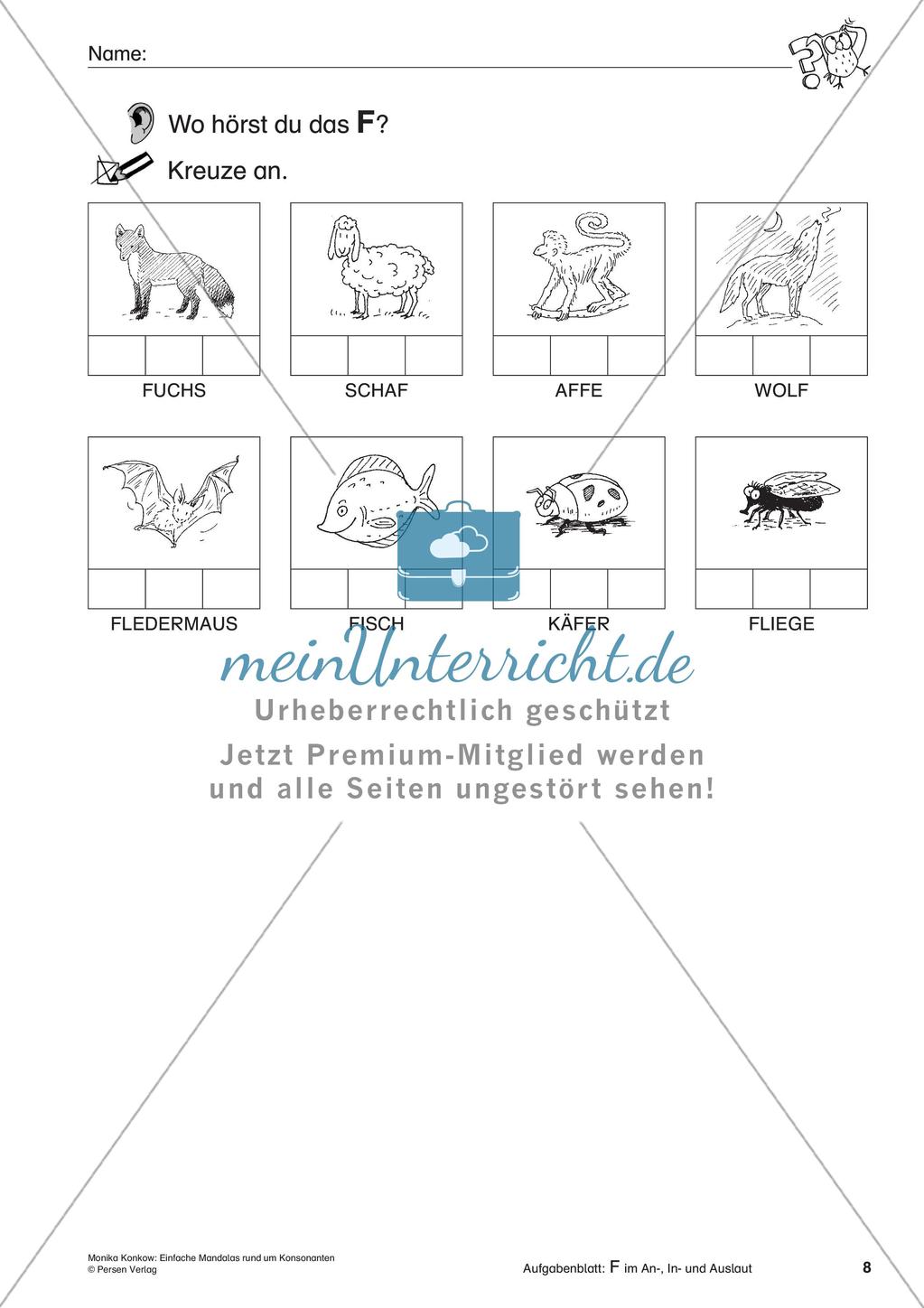 Einfache Mandalas rund um Konsonanten Preview 10