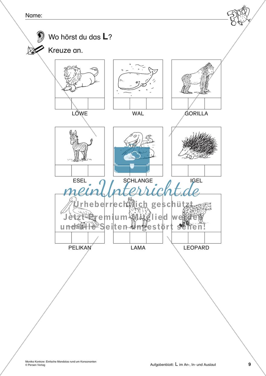 Einfache Mandalas rund um Konsonanten Preview 11