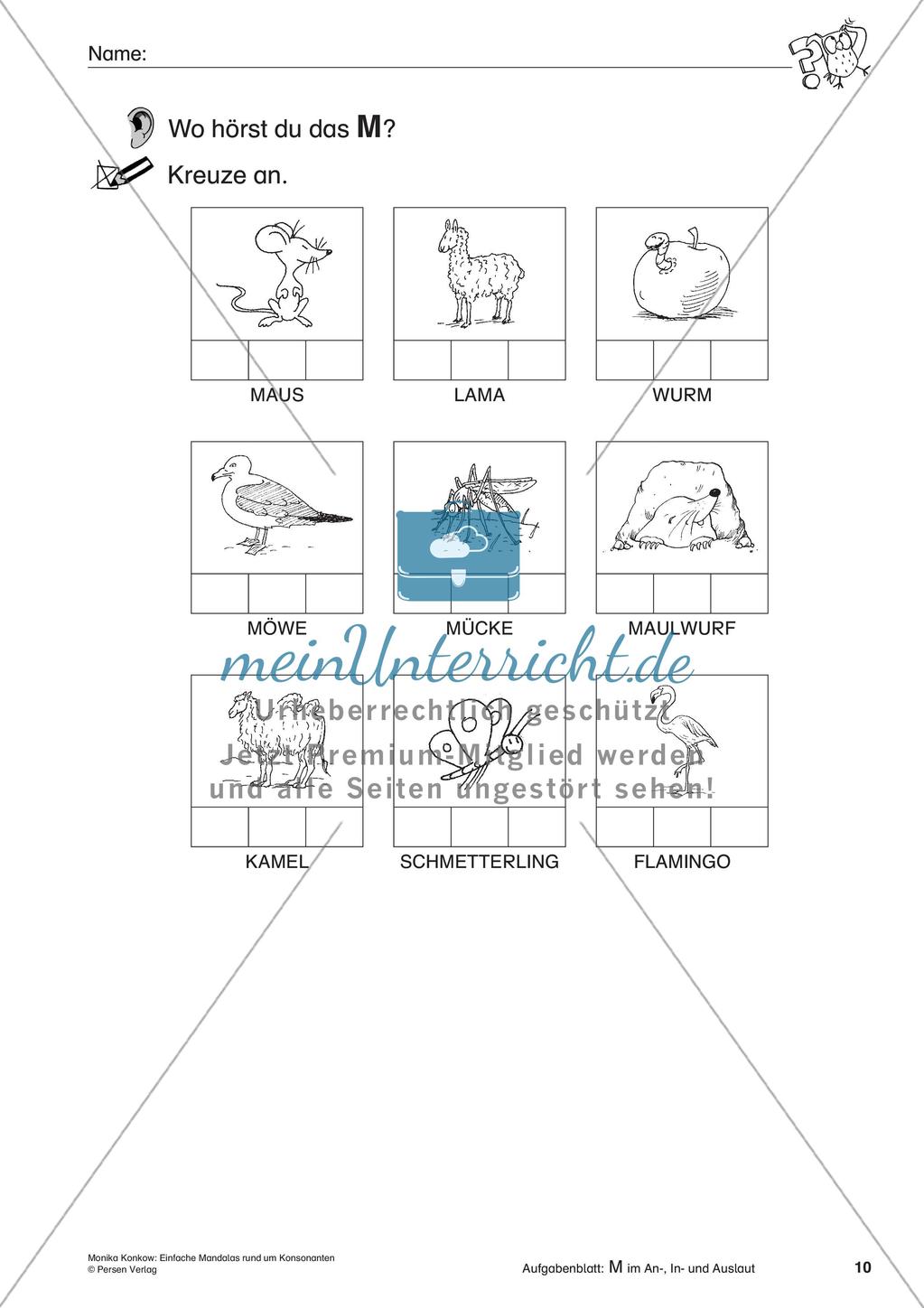 Einfache Mandalas rund um Konsonanten Preview 12
