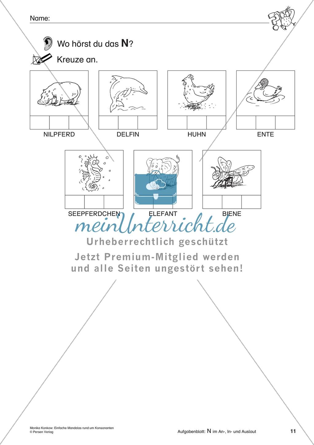 Einfache Mandalas rund um Konsonanten Preview 13