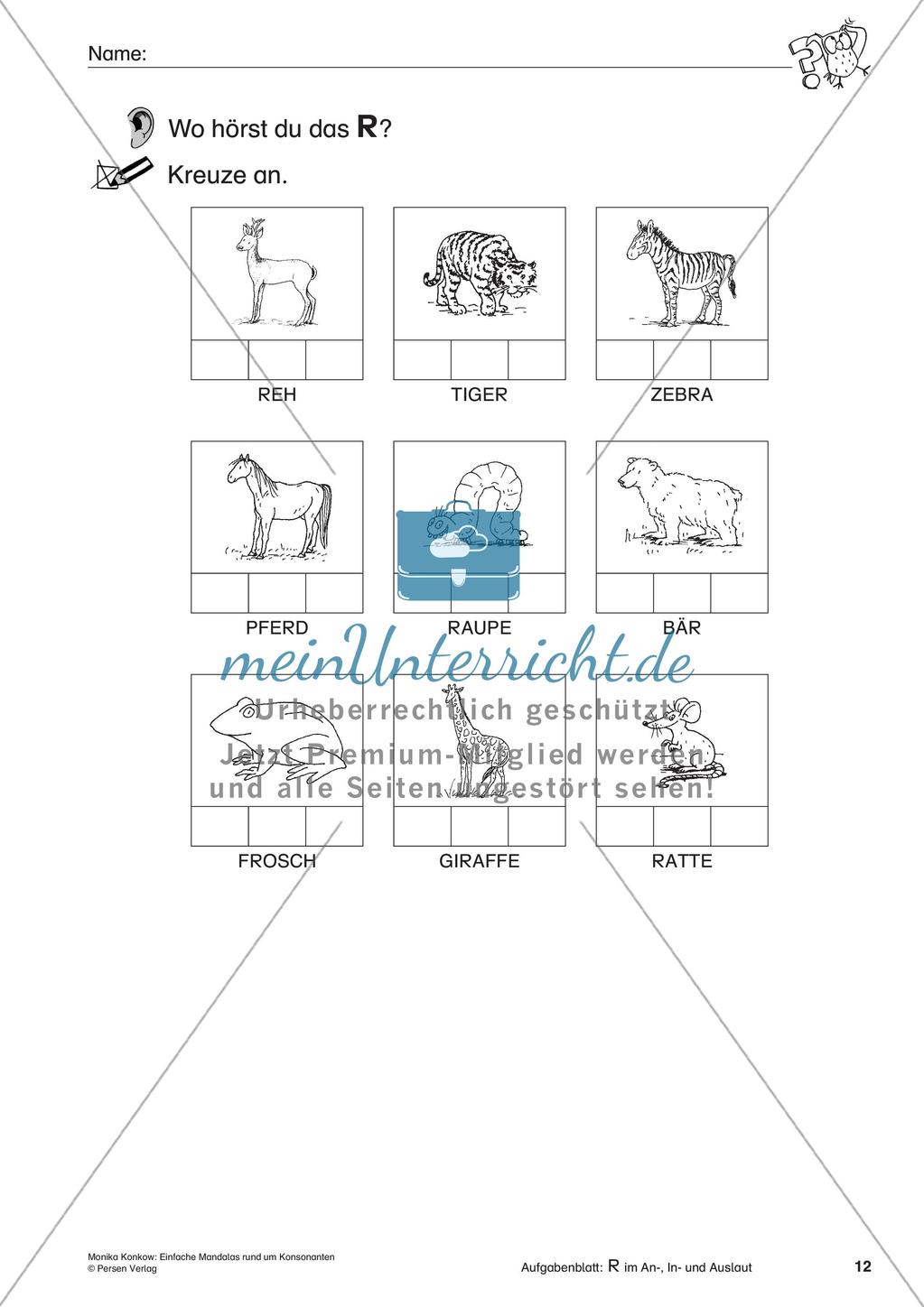 Einfache Mandalas rund um Konsonanten Preview 14