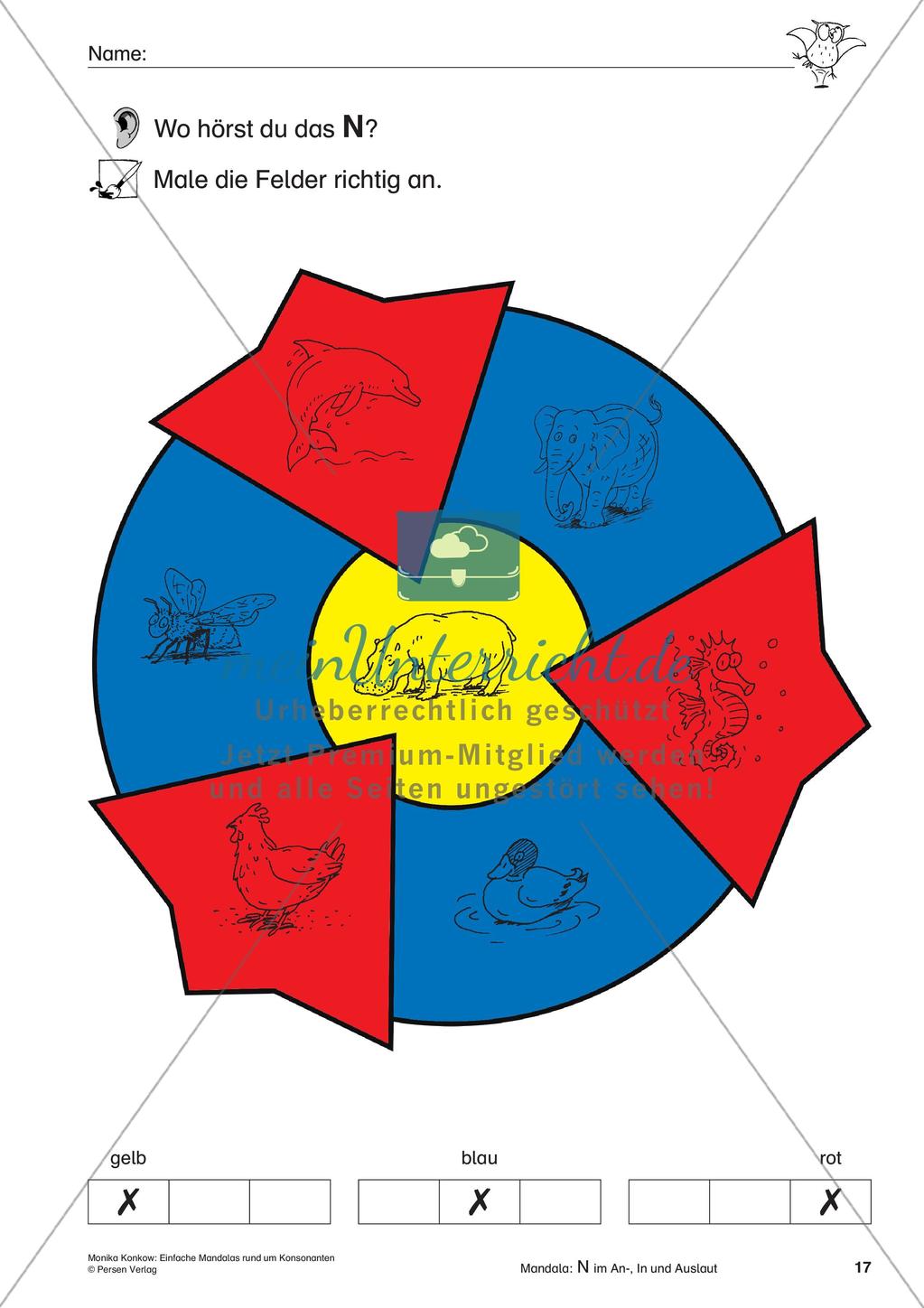 Einfache Mandalas rund um Konsonanten Preview 19