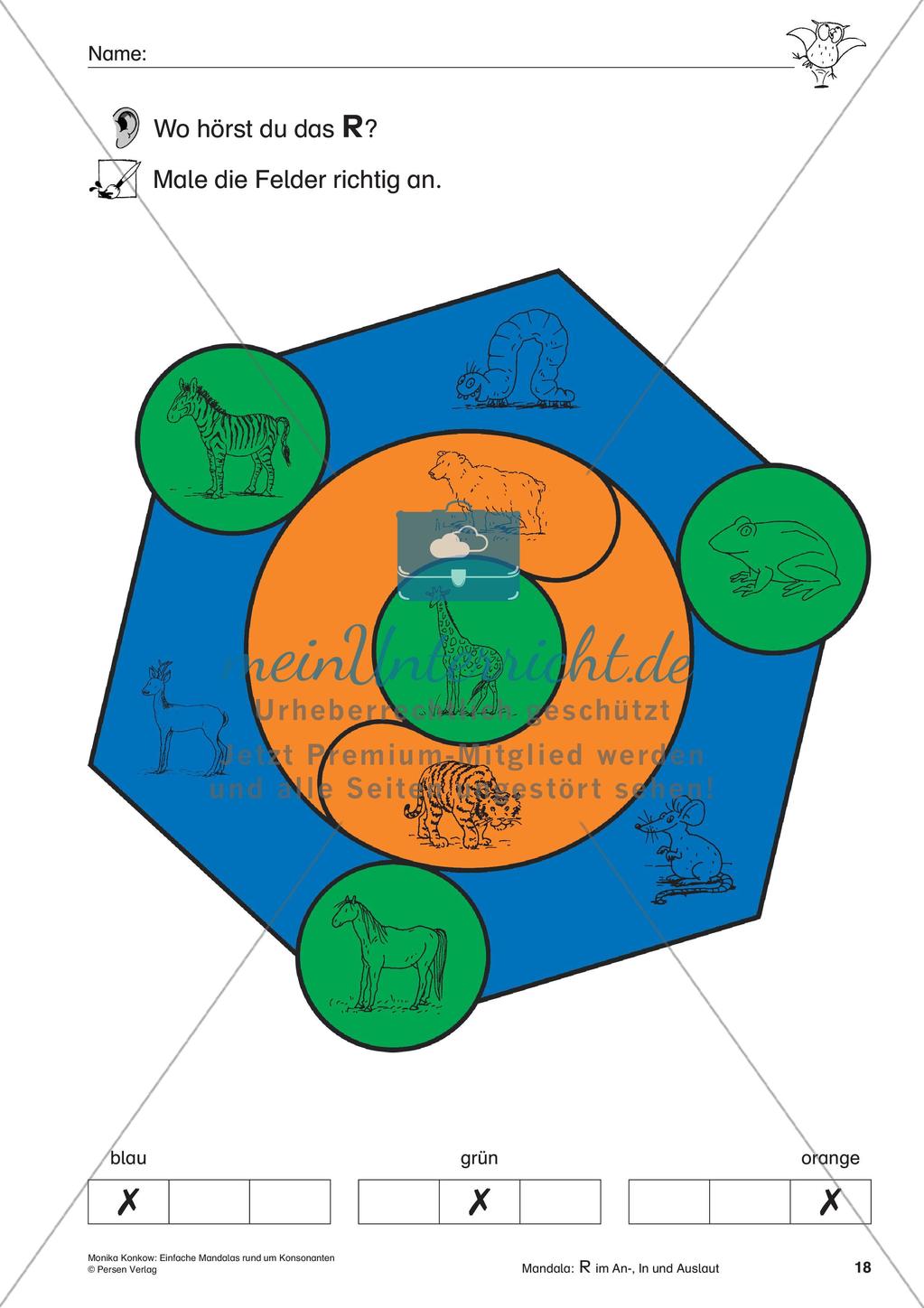 Einfache Mandalas rund um Konsonanten Preview 20