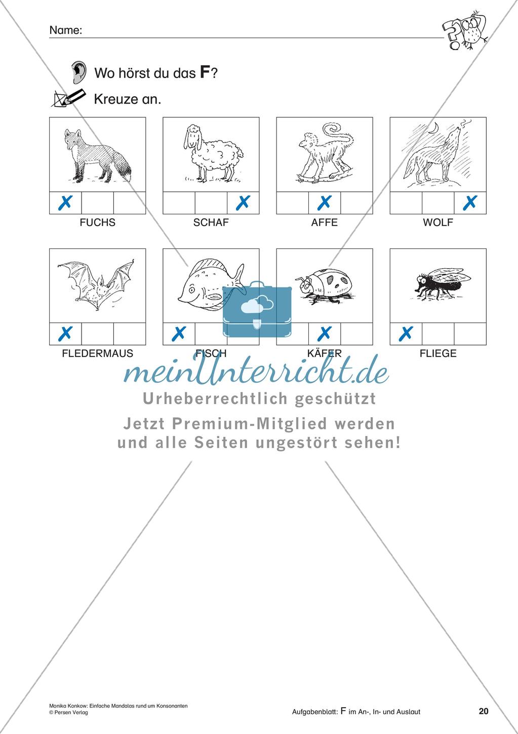 Einfache Mandalas rund um Konsonanten Preview 22
