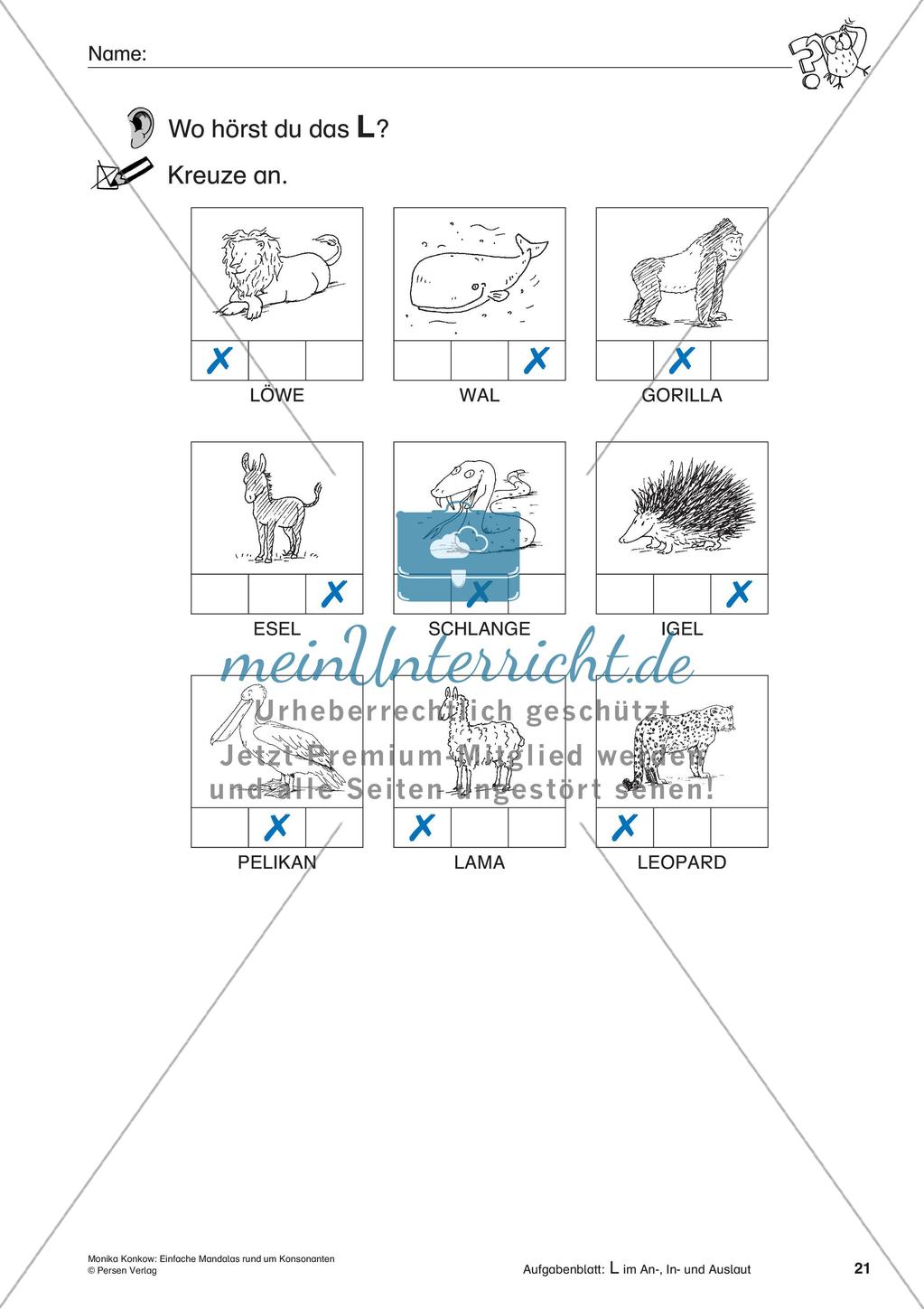 Einfache Mandalas rund um Konsonanten Preview 23