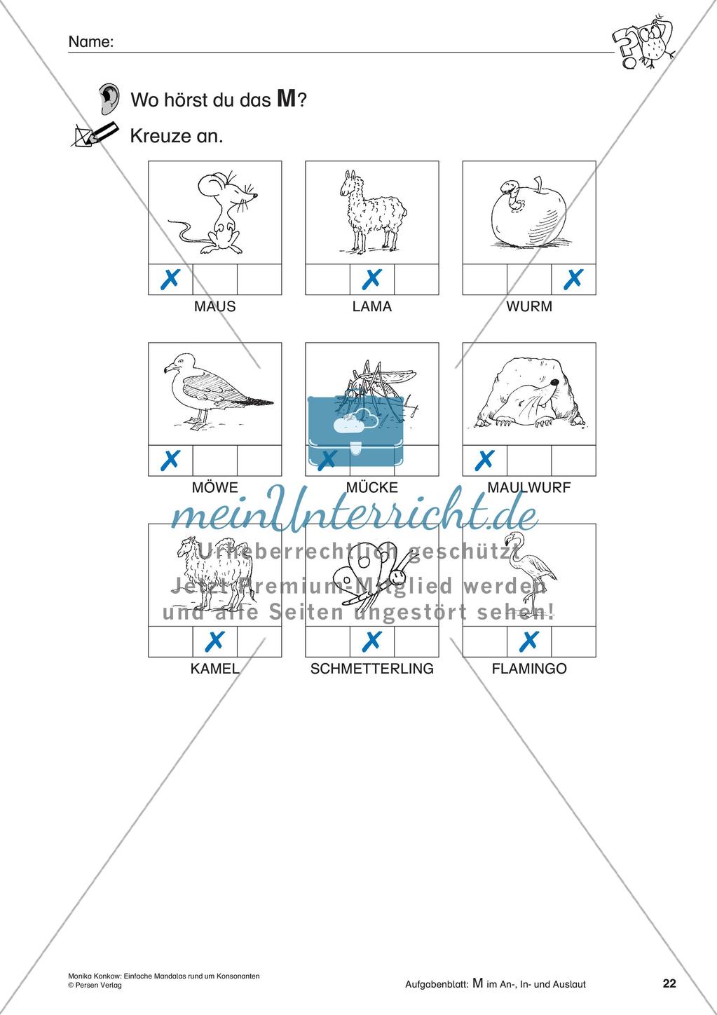 Einfache Mandalas rund um Konsonanten Preview 24