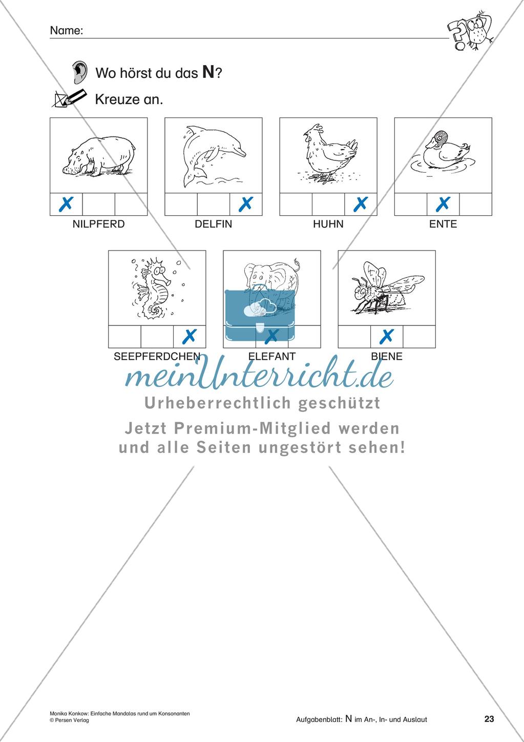 Einfache Mandalas rund um Konsonanten Preview 25