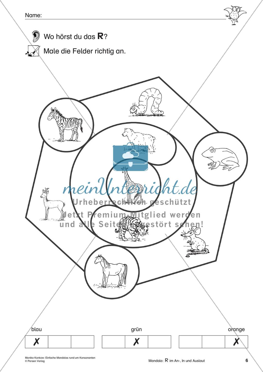 Einfache Mandalas rund um Konsonanten Preview 8