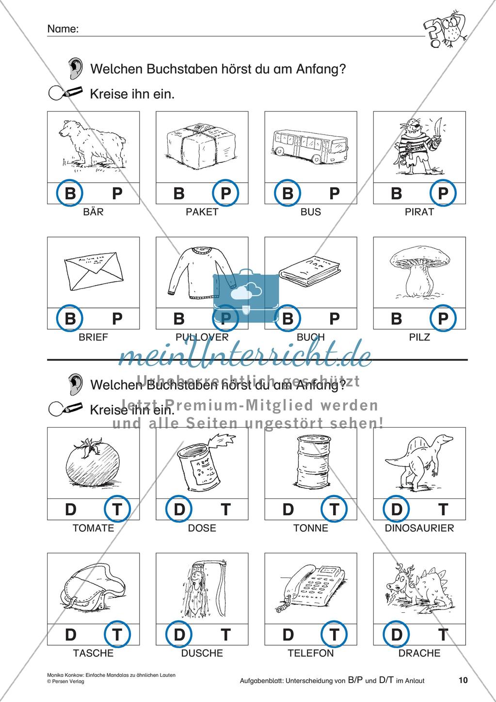Einfache Mandalas zu ähnlichen Lauten Preview 12