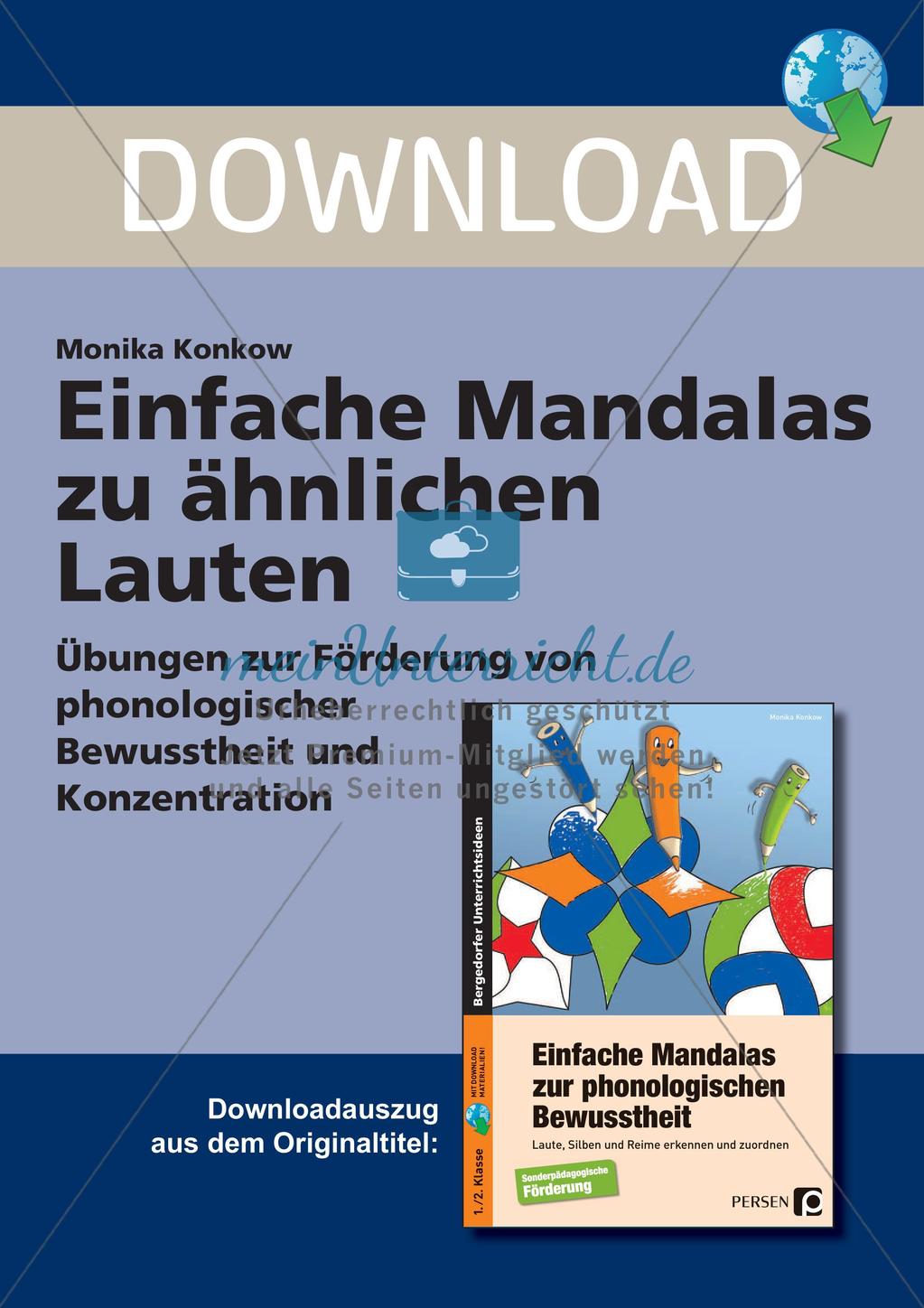 Einfache Mandalas zu ähnlichen Lauten Preview 1