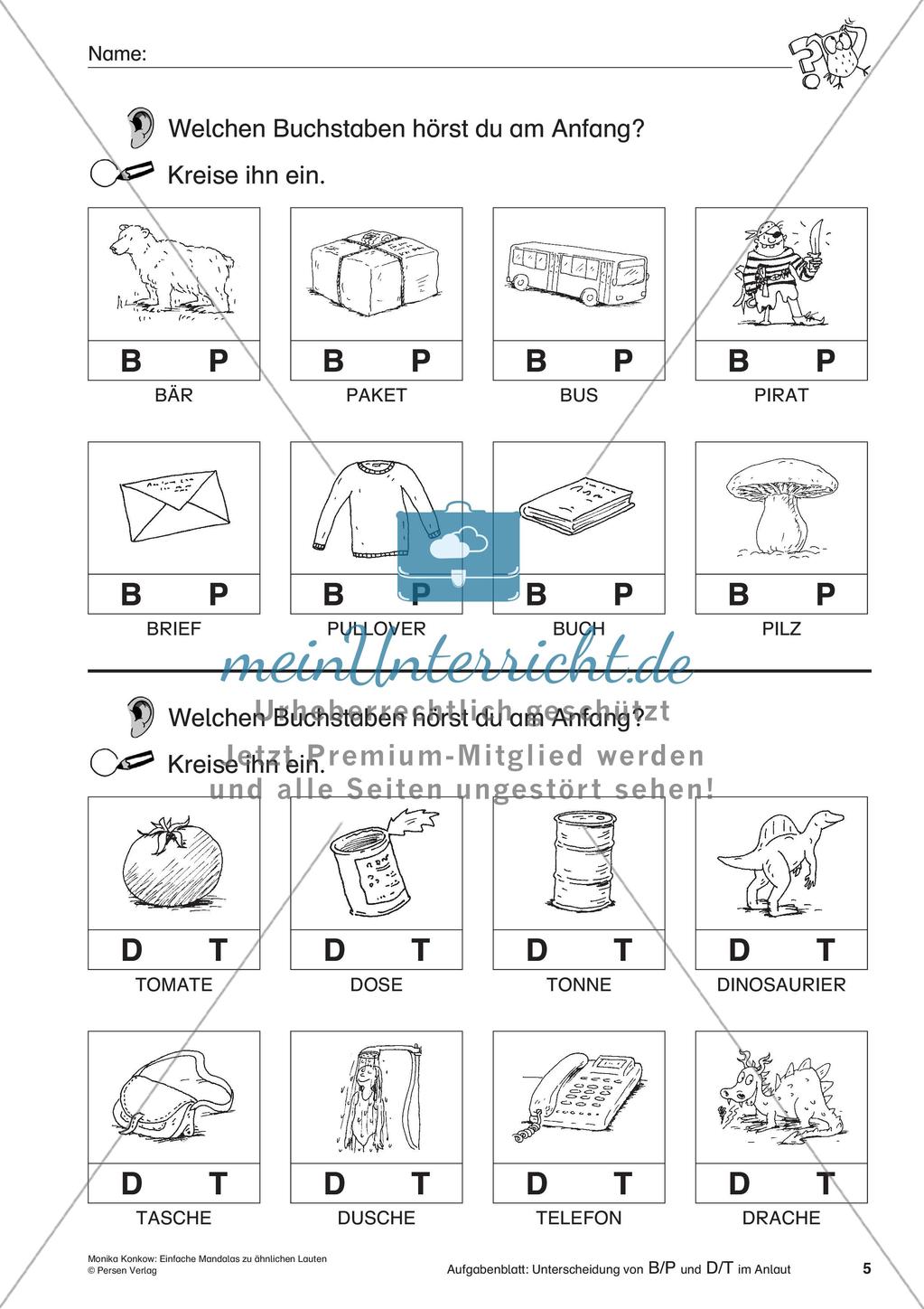 Einfache Mandalas zu ähnlichen Lauten Preview 7