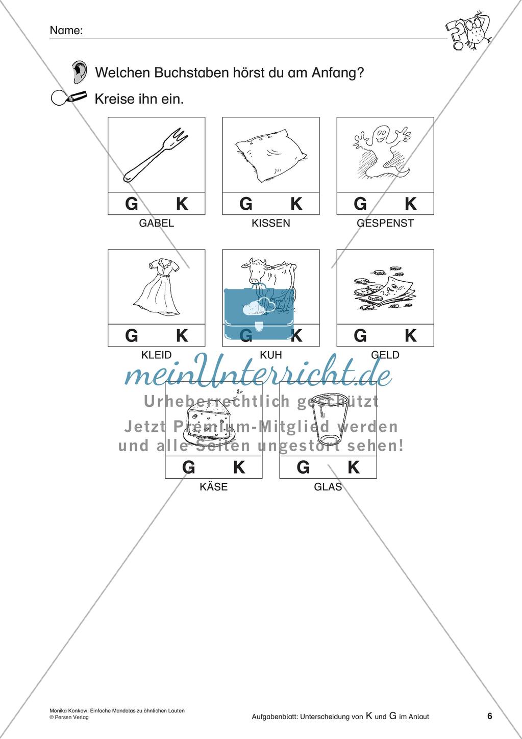 Einfache Mandalas zu ähnlichen Lauten Preview 8