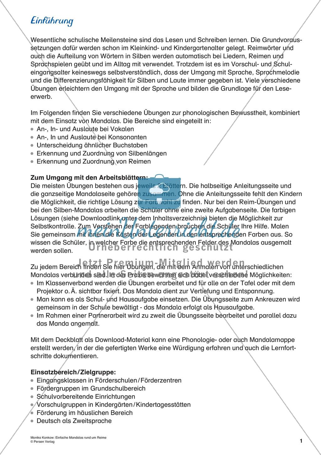 Übungen zur Förderung der phonologischen Bewusstheit Preview 3