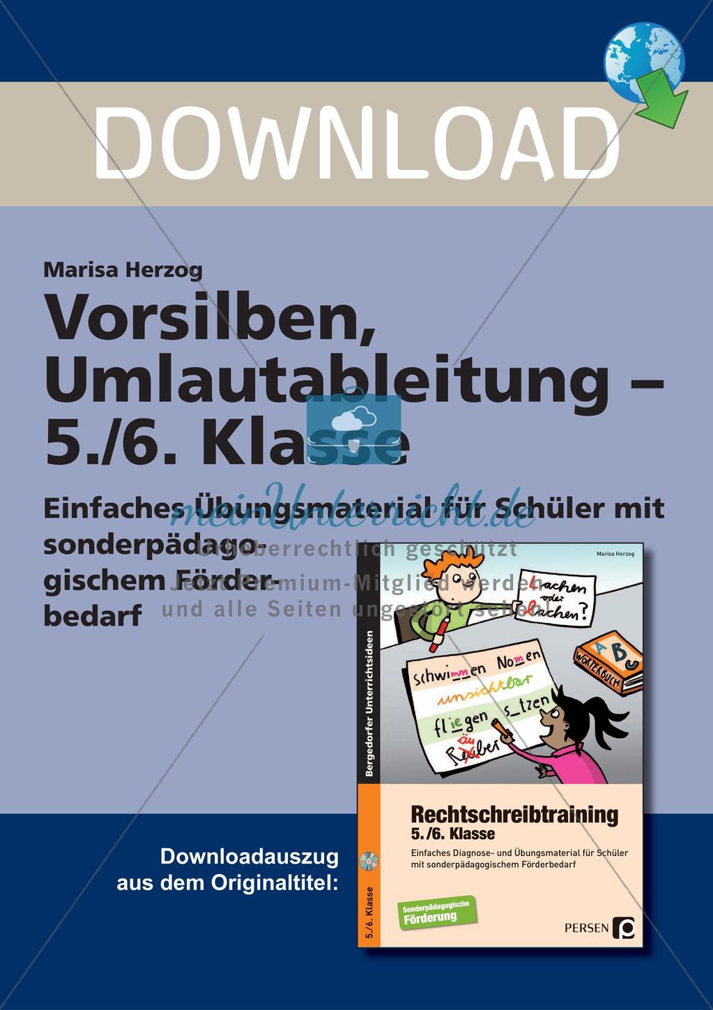 Die Vorsilben und die Umlautableitung Preview 1