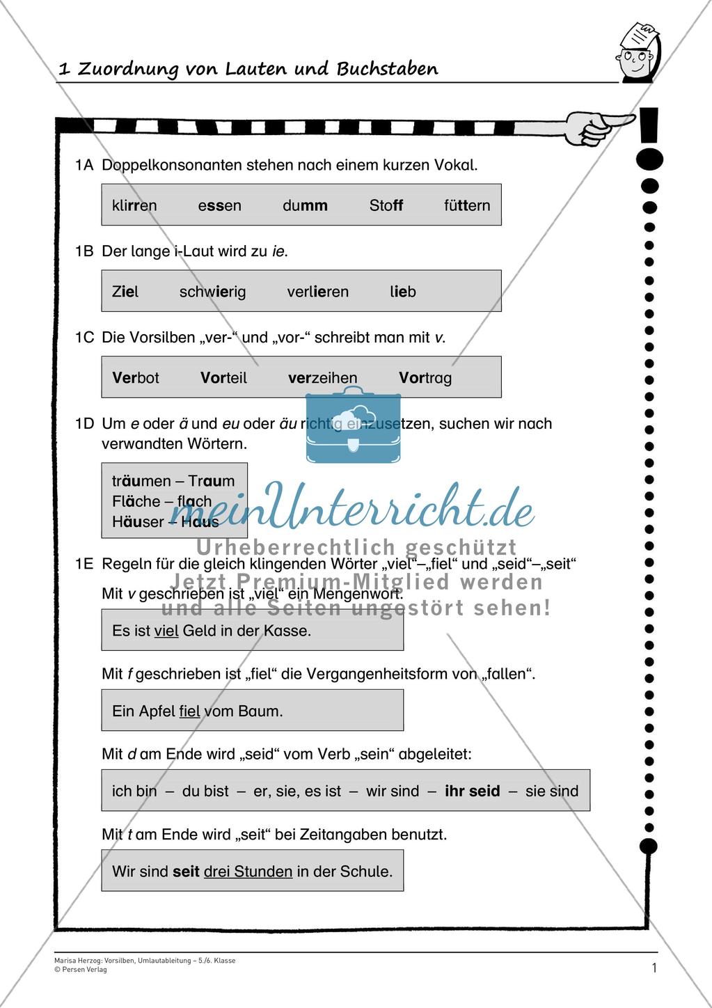 Die Vorsilben und die Umlautableitung Preview 3