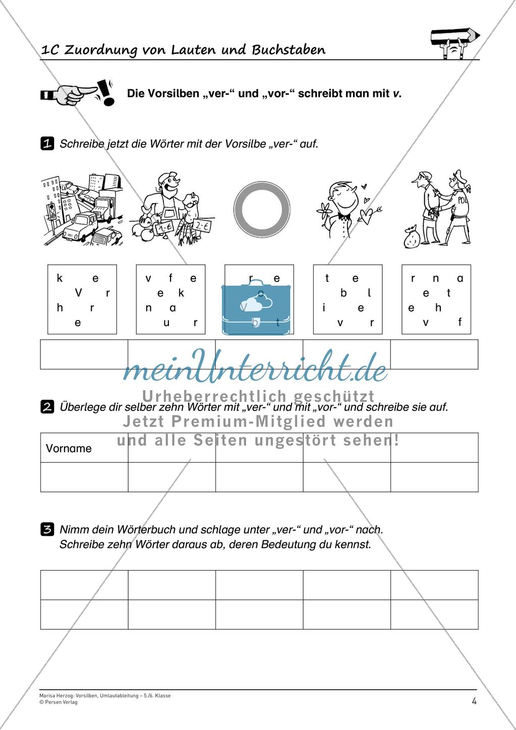 Die Vorsilben und die Umlautableitung Preview 6