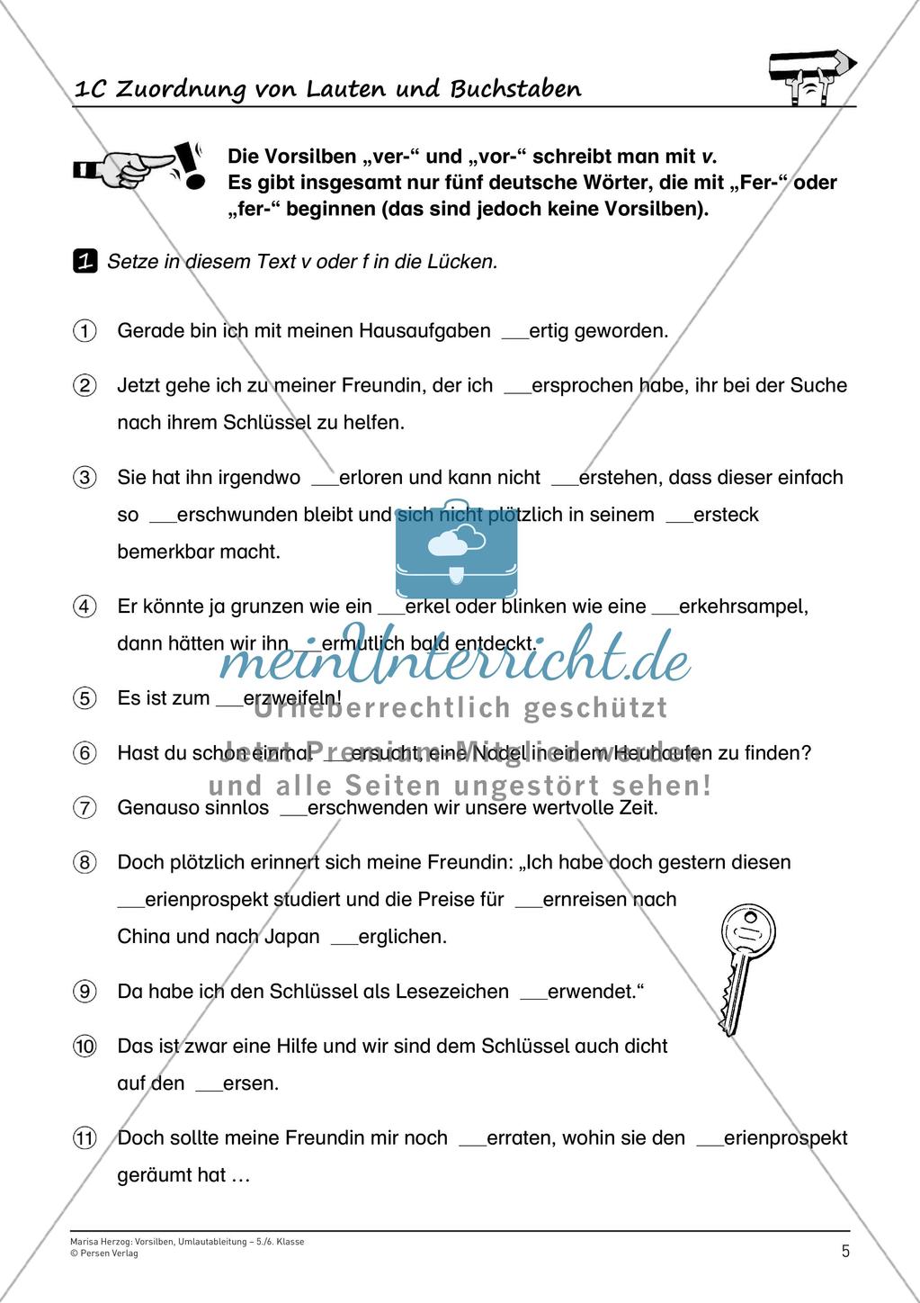 Die Vorsilben und die Umlautableitung Preview 7